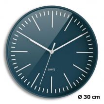 Horloge Tendancia à quartz - diamètre 30 cm - bleu nuit