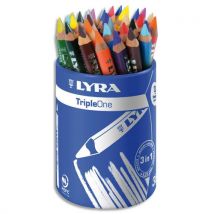 Pot de 36 crayons de couleur Lyra Triple One couleurs assorties