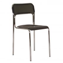 Chaise De Réunion & Visiteur Xénia Polypropylène - Noir - Lot De 4