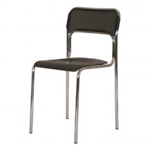 Chaise de réunion & visiteur Xénia polypropylène - noir - Lot de 4