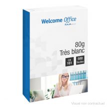 Papier A4 blanc - 80g - CIE 161 très blanc - Ramette Papier de 500 feuilles - Lot de 5