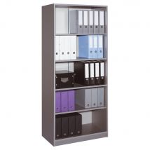 Meuble haut Impact 2 - sans portes - H180 x L 80 x P 45 cm - corps aluminium