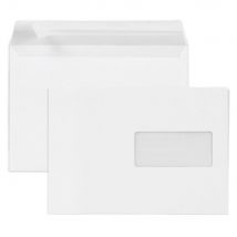 Enveloppe blanche Raja - C5 162 x 229 mm - avec fenêtre - fermeture autocollante avec bande protectrice - papier 80 g