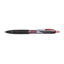 Stylo-bille à encre gel rétractable Uni Ball 207 RT pointe moyenne 0,7 mm - Rouge - Lot de 2