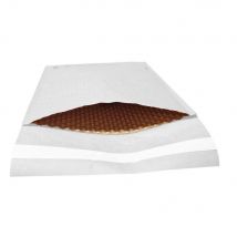 Pochette matelassée bulles La Couronne 22 x 26,5 cm - 100% papier kraft blanc 100g -Lot de 10
