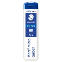 Etui De 12 Mines Staedtler - 0.7 Mm - Polycarbone Haute Qualité - Hb Marsmicro