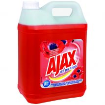 Nettoyant multi-usages Ajax Fête des fleurs - parfum fleurs rouge - bidon de 5 litres