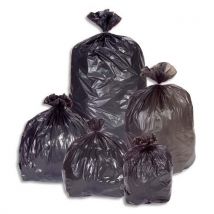 Sacs poubelles multi usages - 150 L - noir - 42 microns - lot de 100 sacs