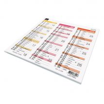Calendrier Quo Vadis Origami 18 - 36 x 18 cm - Arc-en ciel