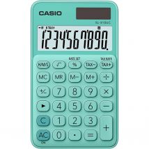 Calculatrice de poche Casio - 10 chiffres - verte