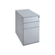 Caisson hauteur bureau Mobi - aluminium - 80 cm