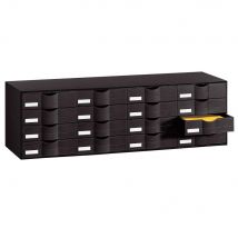 Bloc Classeur 16 Tiroirs Noir