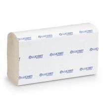 Essuie-mains recyclé plié Lucart EcoNatural 200 feuilles - lot de 15