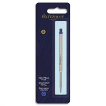Recharge Waterman bille moyenne - bleue - Lot de 12