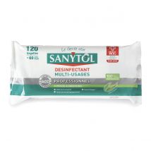 Lingettes désinfectantes surfaces alimentaires Sanytol - paquet de 120