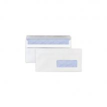 Enveloppe blanche Raja DL - 110 x 220 mm - 80g avec fenêtre - autocollante - boîte 500 unités