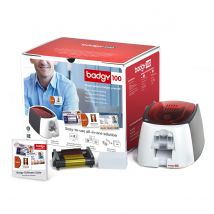 Imprimante de badges Evolis Badgy 100 - impression simple face - 80 cartes à l'heure