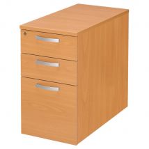 Caisson hauteur bureau Impact 2 - L 42 x P 80 x H 72 - hêtre