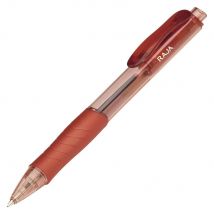 Stylo bille rétractable Icebreaker - avec grip - pointe fine 0,7 mm - rouge - Lot de 2