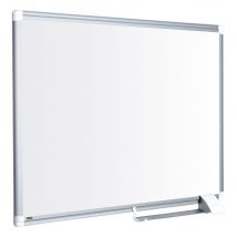 Tableau blanc Bi-Office Maya New Generation - magnétique - surface en acier laqué - cadre en aluminium gris - 1 800 x 1 200 mm