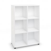 Casier de bureau individuel Aenor 6 cases - Blanc