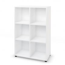 Casier de bureau individuel Aenor 6 cases - Blanc