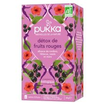 Thé Détox Lipton Fruits Rouges Pukka - Infusion Agriculture Biologique - Boîte De 20 Sachets