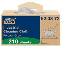 Boîte distributrice 210 Chiffons de nettoyage Industriel Tork Premium - 520372 - Gris