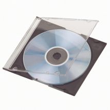 Boitier CD/DVD - slim - noir - lot de 20