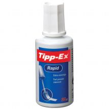 Correcteur fluide Tipp-Ex avec pinceau en mousse séchage rapide - flacon de 20 ml