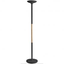 Lampadaire Led Unilux Pryska 40 W - Noir et hêtre