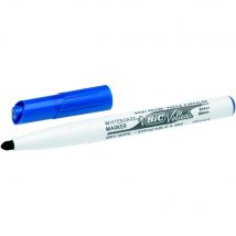 Marqueur Bic Velleda 1741 Effaçable À Sec - Pointe Ogive 2mm - Bleu - Lot De 2
