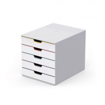 Module De Classement Durable Varicolor 5 Tiroirs - Gris Clair