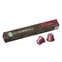 Café Sumatra Starbucks pour machine Nespresso - intensité n°10 - paquet de 10 capsules