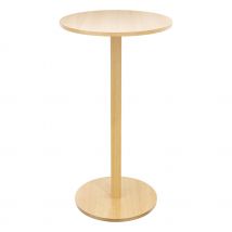 Mange debout Paperflow Woody en MDF replaqué hêtre - hauteur 110 cm - plateau D60 cm - socle D50 cm
