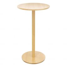 Mange debout Paperflow Woody en MDF replaqué hêtre - hauteur 110 cm - plateau D60 cm - socle D50 cm