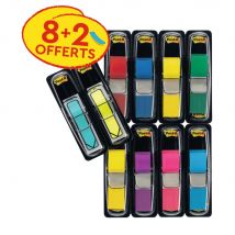 Lot de 8 x 50 Index Post-It format étroit + 2 x 24 Index impression flèche