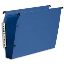 Dossiers suspendus en polypro Esselte - pour armoire - fond 50 mm - bleu - lot de 10