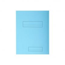 Chemise 2 rabats avec cadre d'indexage Exacompta Super 250 - carte 210 g - bleu clair - paquet de 50