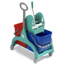 Chariot d'entretien TTS duo standard sans presse - 2 x 15 litres