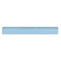 Règle plate 30 cm en plastique incassable
