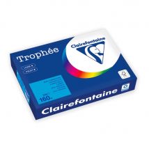 Papier couleur Clairefontaine A4 Trophée Bleu Turquoise 160g - Ramette de 250 feuilles