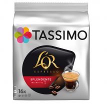 Sachet de 16 dosettes pour Tassimo café L'Or Expresso Splendente