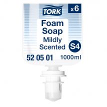 Savon mousse pour les mains Tork senteur douce - Recharge pour distributeur S4 - 1 L