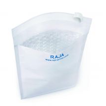 Pochette matelassée Raja à bulles d'air Eco - 10 x 16 cm - Papier extra-blanc 80 g/m² (carton 200 unités)