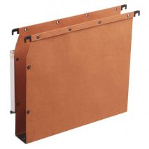 Dossiers suspendus AZV en carte Canson orange - pour armoire - fond 50 mm - lot de 25