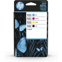 Cartouches Pour Imprimantes - Hp 932 Pack De 4 Cartouches D'Encre Noire/ 933 Pack De 4 Cartouches D'Encre Cyan/magenta/jaune Authentiques