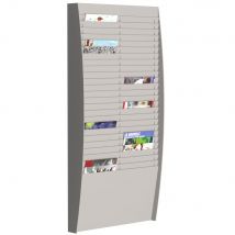 Trieur Mural Vertical Paperflow - 50 Cases - A4 - Gris