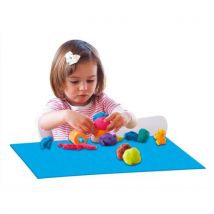 Lot de 10 sets de table bleu translucide Maildor format 40x30cm pour activités manuelles