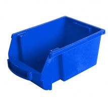 Bac à bec en plastique - 1 L - porte étiquette - polypropylène bleu - L 10 x H 7 x P 16 cm - Lot de 24